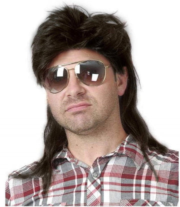 Mullet Murry Wig Black